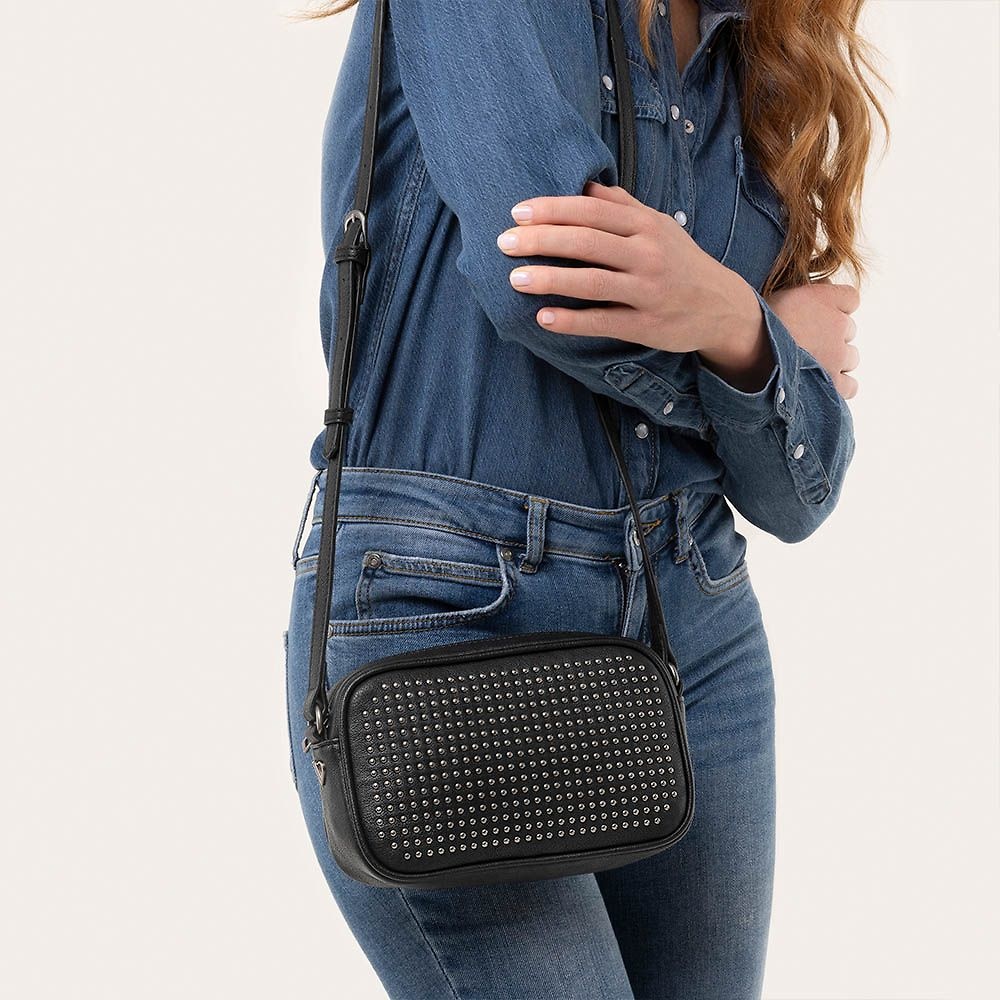 BO1001 Bolso Paris negro - Complementos y bisutería Vestopazzo en Temasarte.com 