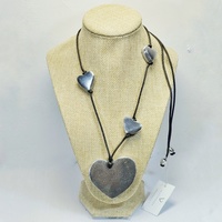 4 hearts necklace - Vestopazzo Aluminum Jewelry AL04175.