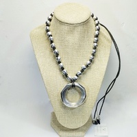 Necklace balls and irregular circle - Vestopazzo Aluminum Jewelry AL02220.